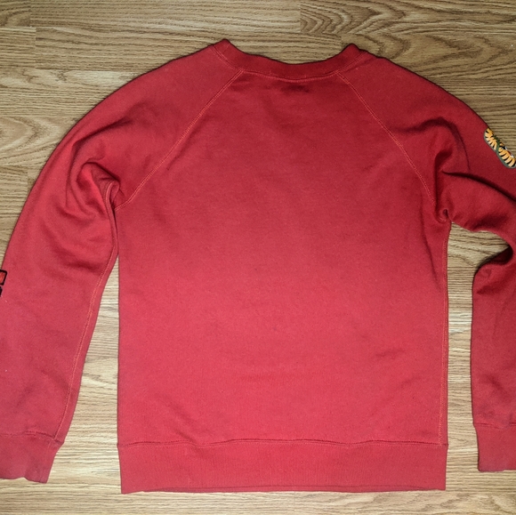 BAPE Red Tiger Shark Crew Neck Sweatshirt - Picture 3 of 11